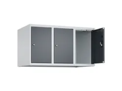 opzetkast,v. locker,3vak.,vak B 300mm,HxBxD 500x900x500mm,cilinderslot
