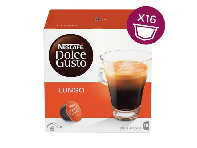 Koffiecups Dolce Gusto lungo 16 stuks