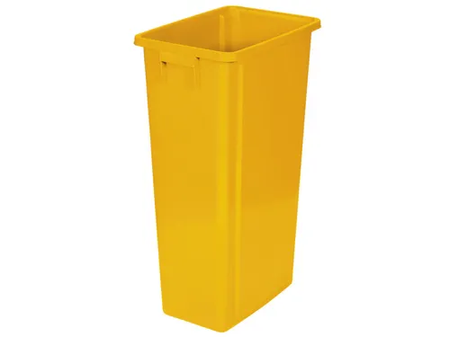 afvalverzamelaar,80l,HxBxD 762x320x460mm,romp PP geel,gesloten