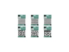 Zelfklevende nummers (10mm) zwart