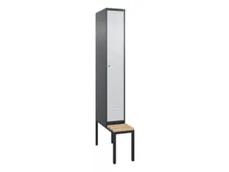 locker voor scheiding van kleding,HxBxD 2120x300x815mm,1vak