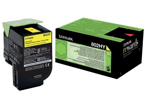 Return Program toner 802 3.000 pagina 80C2HY0 geel
