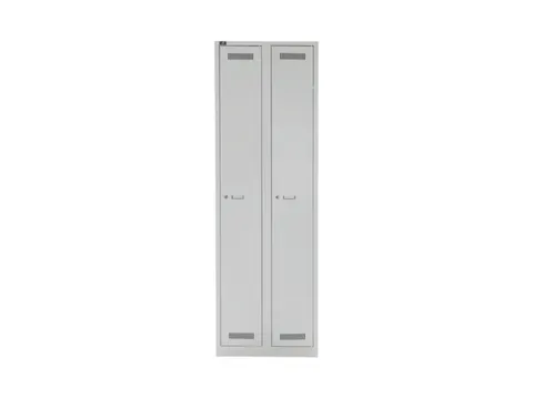 garderobekast,HxBxD 1850x600x500mm,2vak,vak B 300mm,cil.-slot