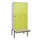 locker met bank,HxBxD 2120x900x815mm,3vak,vak B 300mm,draaigrendel