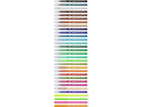 Viltstift STABILO Trio A-Z 378 240st assorti