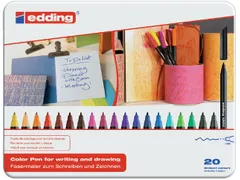 Fineliner edding 1200 assorti 0.5-1.0mm blik à 20 stuks