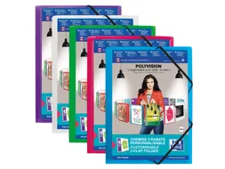 Elastomap Oxford Polyvision A4 incl. insteektas assorti polypropyleen