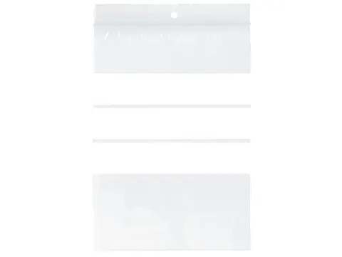 Gripzak Raadhuis 40x60mm met schrijfvlak, krimp à 100 stuks