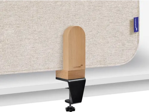 Elements Bureauscherm 60x120 akoestisch Beige klemmen
