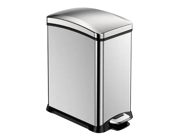 Rechthoekige Pedaalemmer New Rejoice Step Bin 15 Liter Mat Rvs