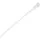 10cm Kabelbinders met montagegat 2mm wit 100 stuks