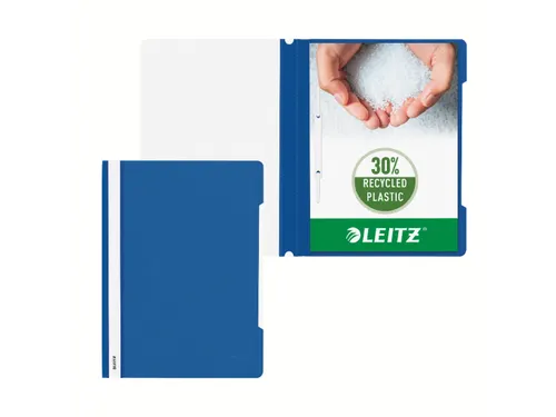 Leitz 4191 Snelhechter A4 PVC Blauw Documentmap 60 Vel