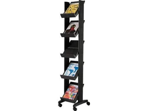 Paperflow Mobiele Folderhouder Corner Zwart