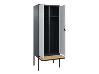 locker voor scheiding van kleding,HxBxD 2120x800x815mm,2vak - 2