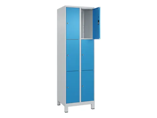 lockerkast HxBxD 1950x600x500mm 2x3vakken cil.-slot voeten