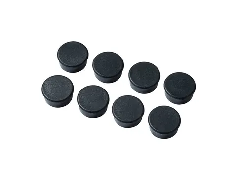 Magneten Millex 15mm zwart set a 8 st.