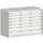 ladekast 900x1300x750mm 7laden zware lasten RAL7035 front RAL7035