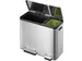 Ecocasa Recycler Pedaalemmer 30+15 Liter mat RVS