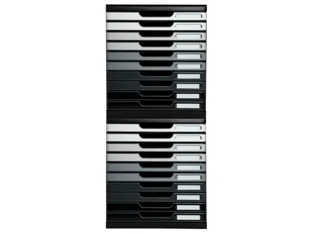 Module de classement Modulo Shades of Grey 10 tiroirs fermés - Gris