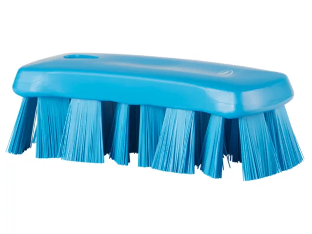 Vikan 3891-3 UST Kleine Werkborstel Harde vezel 176mm Blauw