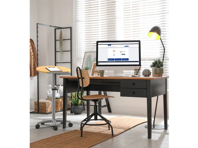 Ergonomische zit/sta werktafel beuken Hout