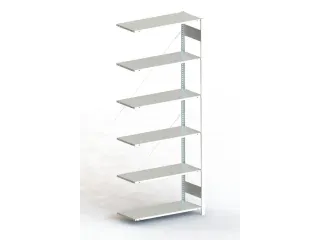 magazijnstelling,aanbouwveld,S3 Clip 80,HxBxD 2500x1006x436mm - 1