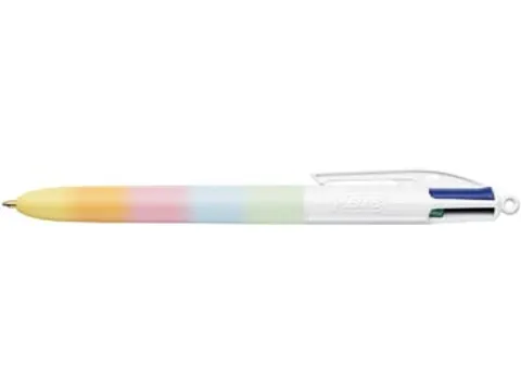 Stylo bille BIC 4 Couleurs Rainbow Sweet pointe moyenne