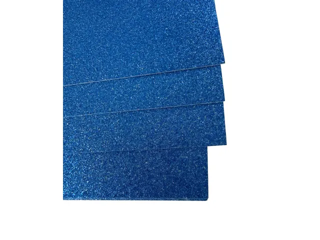 Glitterkarton Kangaro kobalt blauw 50x70cm pak à 10 vel