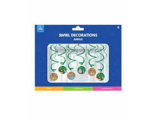 Jungle hangdecoratie 70cm Party Swirl 12 stuks - 2