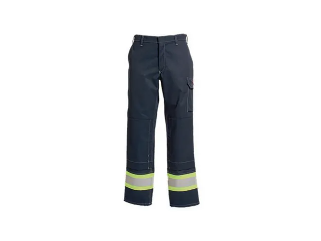 Tranemo 5727 werkbroek, marineblauw/fluo geel, maat 34, per stuk