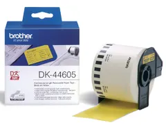Etiket Brother DK-44605 62mm thermisch 30-meter geel papier
