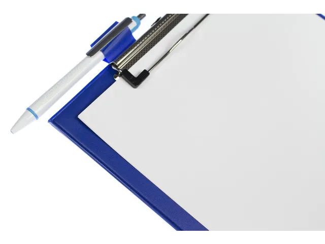 Klemmap Seco A4+ m klep blauw