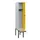 locker met bank,HxBxD 1950x300x815mm,1vak,vak B 300mm,draaigrendel