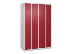 locker voor scheiding van kleding,HxBxD 1850x1200x500mm,4vak