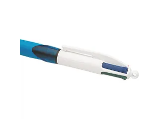 Balpen Bic 4kleuren grip medium lichtblauw - 2