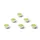 Glasbordmagneet 30mm Groen Rond Extra Sterk 6 stuks