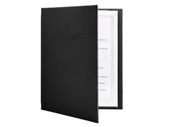 Menukaart Securit Signature A4 zwart