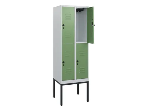 dubbeldekse locker,HxBxD 1950x600x500mm,2x2vak.,vak B 300mm
