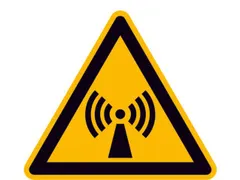 Waarschuwingsbord,Waarschuwing: Niet-Ioniserende Straling,Sticker