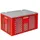 Euronorm-stapelbak,m. isoleerbox,HxLxB 320x600x400mm,63/35l,HDPE,rood