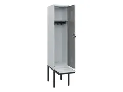 locker met bank,HxBxD 1950x400x815mm,1vak,vak B 400mm,draaigrendel