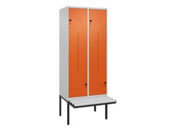 Z-garderobekast,HxBxD 2120x800x815mm,4vak,vak B 400mm,draaigrendel