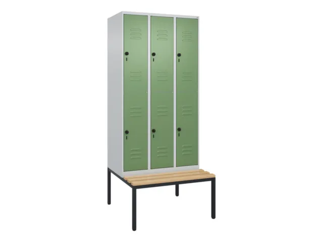 Dubbeldekse dekenkist,HxBxD 2120x900x815mm,3x2vak.,vak B 300mm