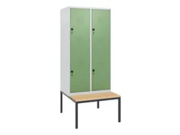 Dubbeldekse dekenkist,HxBxD 1950x800x815mm,2x2vak.,vak B 400mm