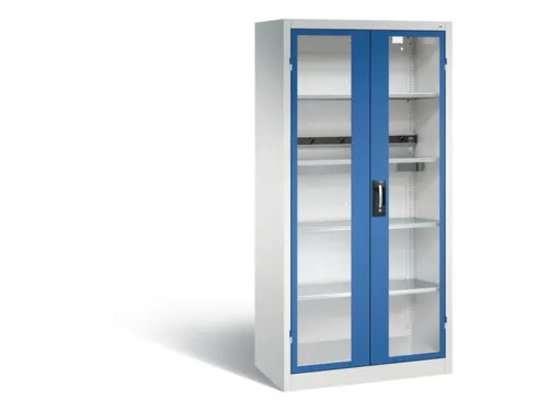 acculaadkast 1950x930x500mm 5stekkerdozen 230V cil.-slot front RAL5010