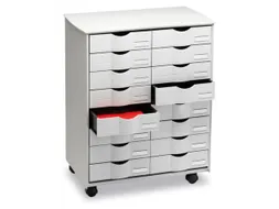 Transportwagen met laden H x B x D 715x 580x 343mm 16laden grijs