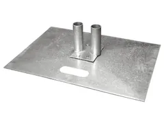 voetplaat,v. mobiel hek,HxBxD 185x700x500mm,met draaggreep