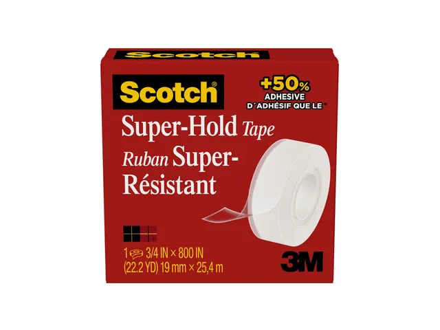 Plakband Scotch 700 Super Hold 19mmx25.4m transparant