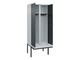 locker voor scheiding van kleding,HxBxD 2120x800x815mm,2vak - 2