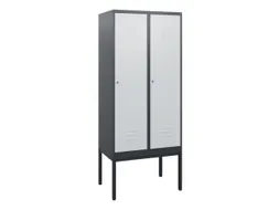 locker,HxBxD 1950x800x500mm,2vak,vak B 400mm,cil.-slot,voetonderstel